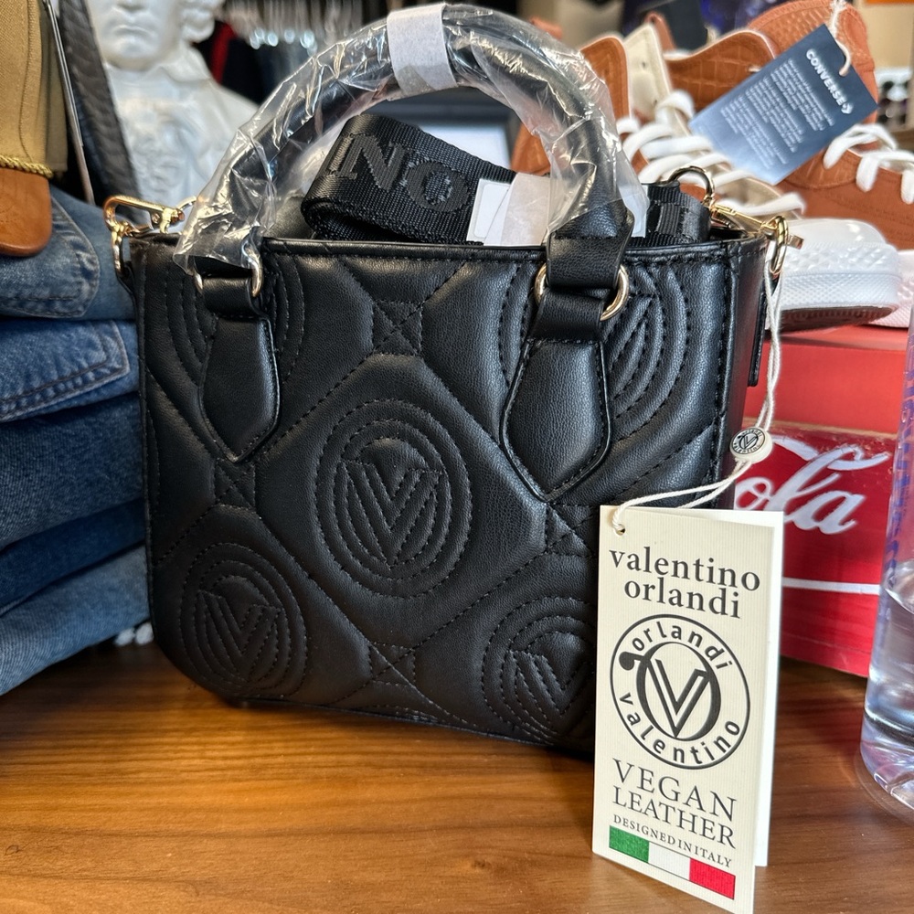 Valentino Orlandi Black Vegan Leather Women's Bag